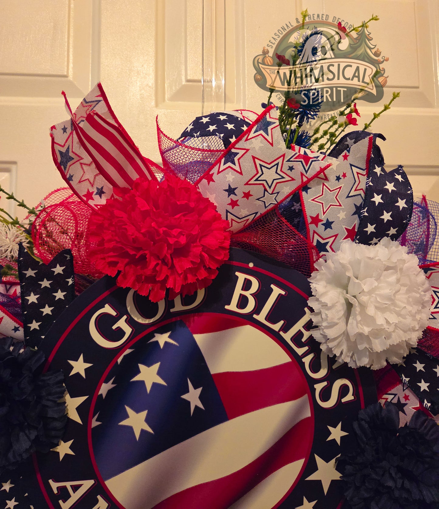Star-Spangled Blessing - Patriotic 4th of July America 250 Wreath