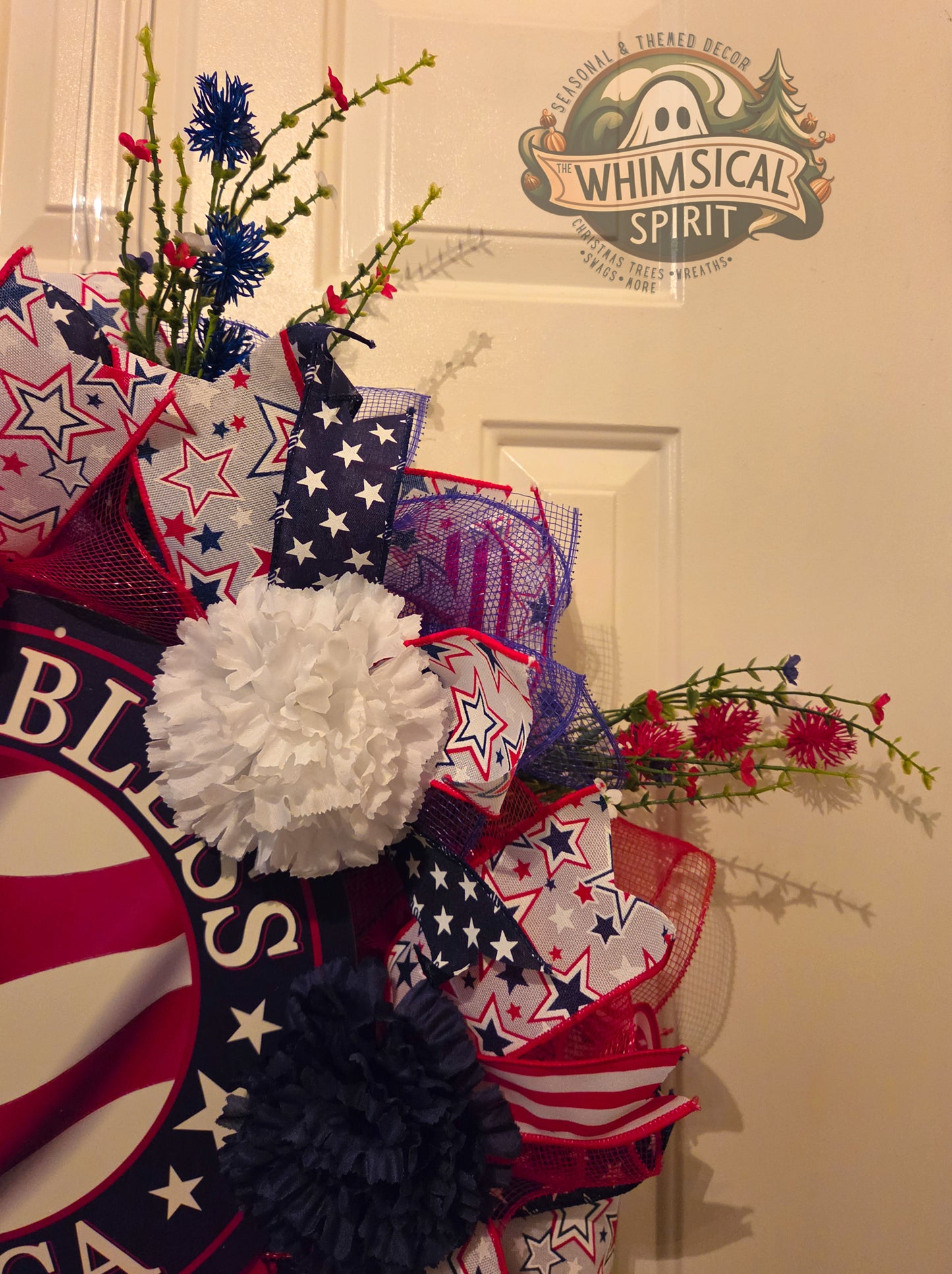Star-Spangled Blessing - Patriotic 4th of July America 250 Wreath