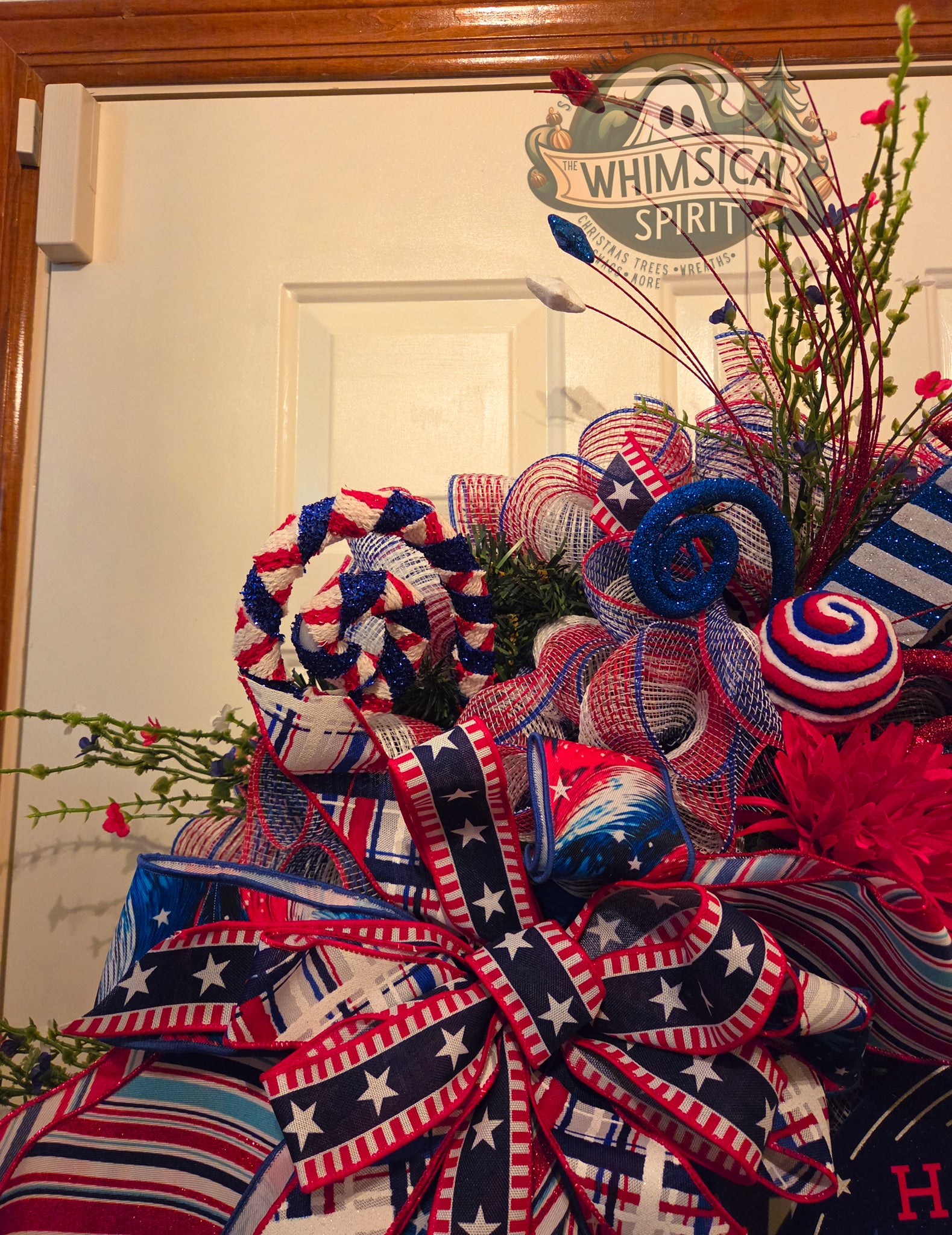 Star-Spangled Spectacle - America 250 4th of July Firework Patriotic Wreath