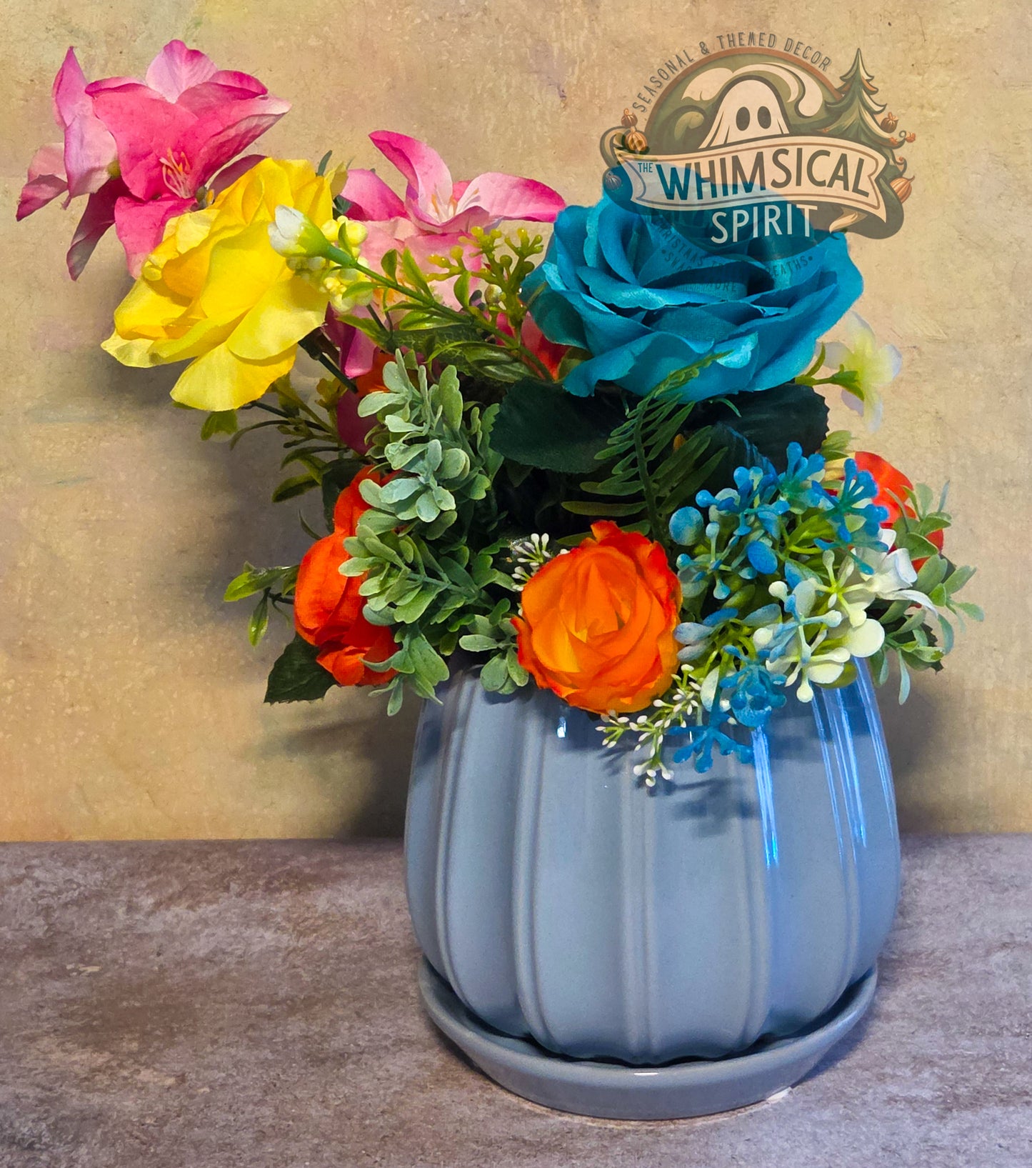 Summer Splash Garden - Summer Beach Day Tropical Floral Centerpiece