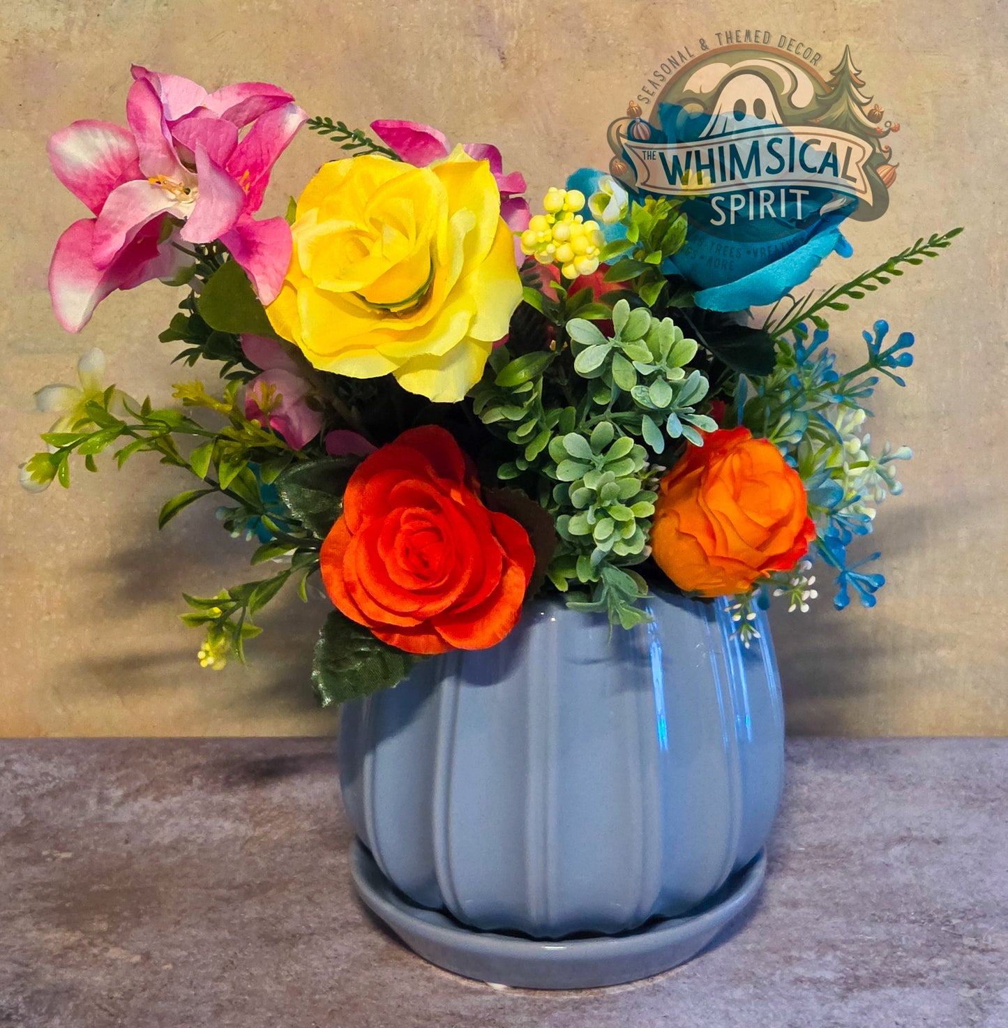 Summer Splash Garden - Summer Beach Day Tropical Floral Centerpiece