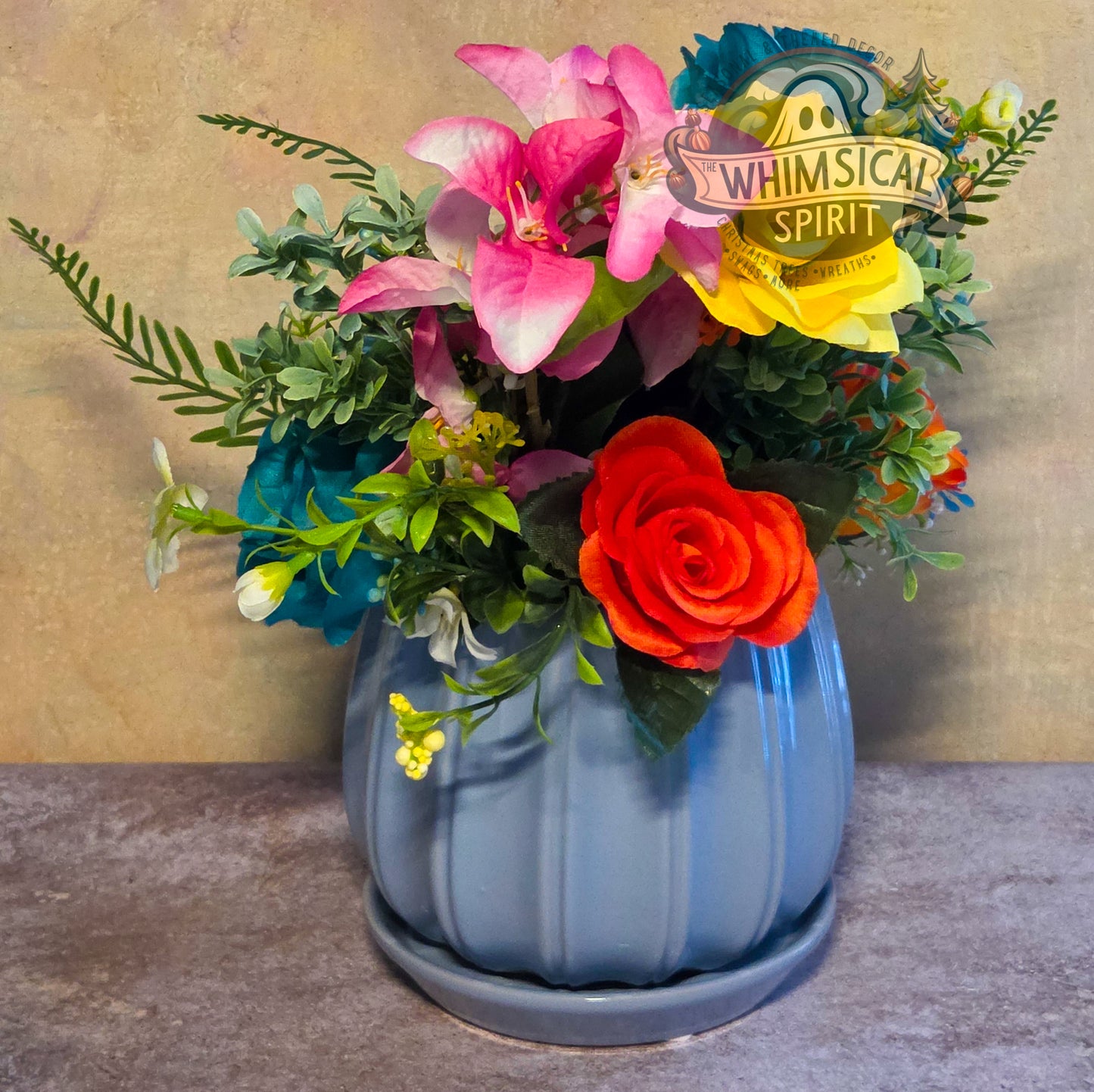 Summer Splash Garden - Summer Beach Day Tropical Floral Centerpiece