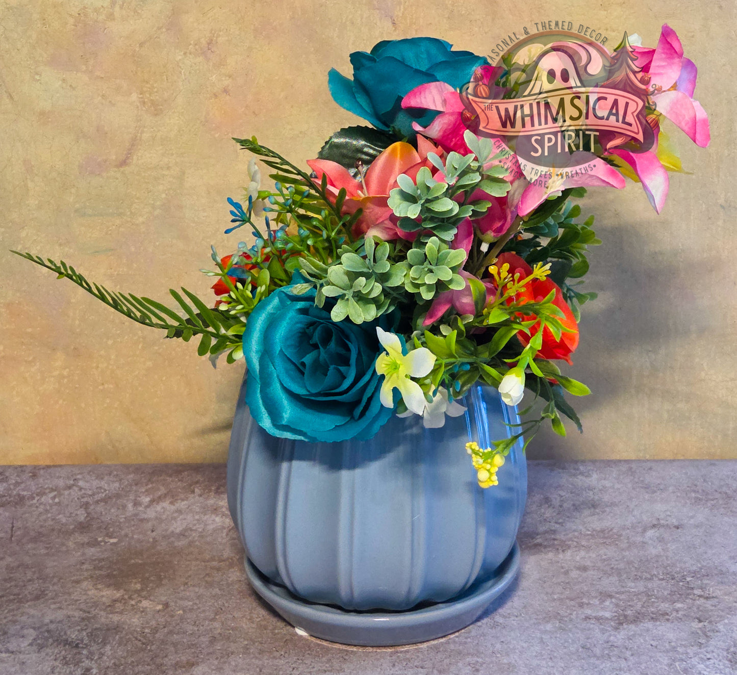 Summer Splash Garden - Summer Beach Day Tropical Floral Centerpiece