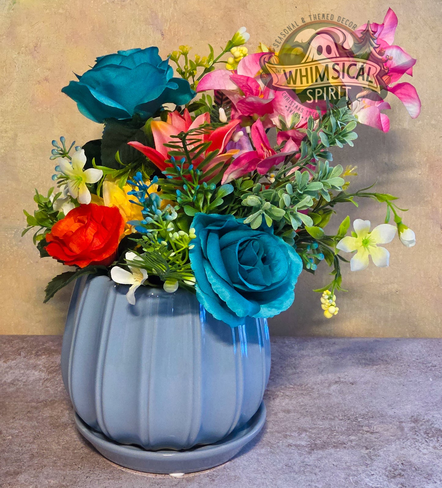 Summer Splash Garden - Summer Beach Day Tropical Floral Centerpiece