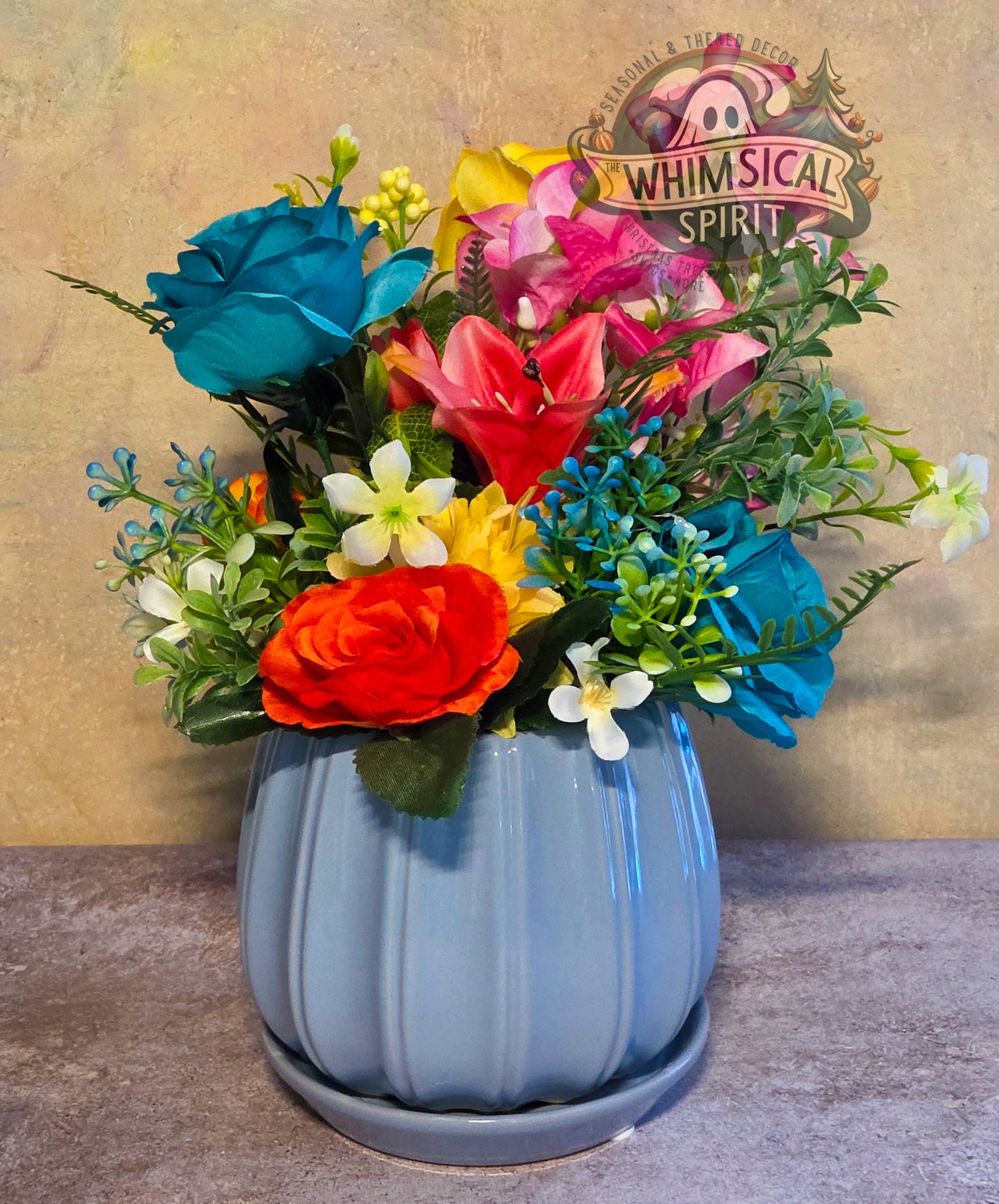 Summer Splash Garden - Summer Beach Day Tropical Floral Centerpiece