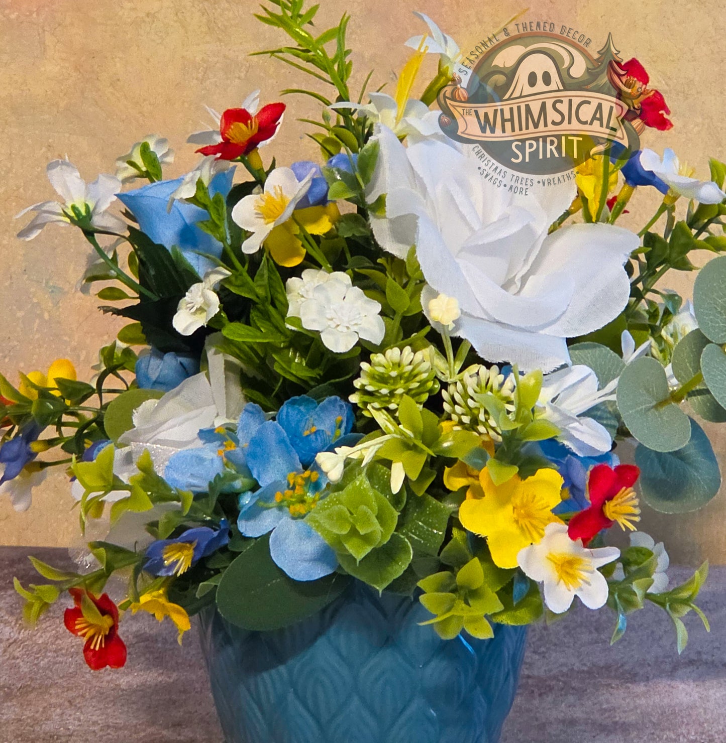 Sunlit Cottage Bloom - Summer Everyday Wildflower Floral Centerpiece