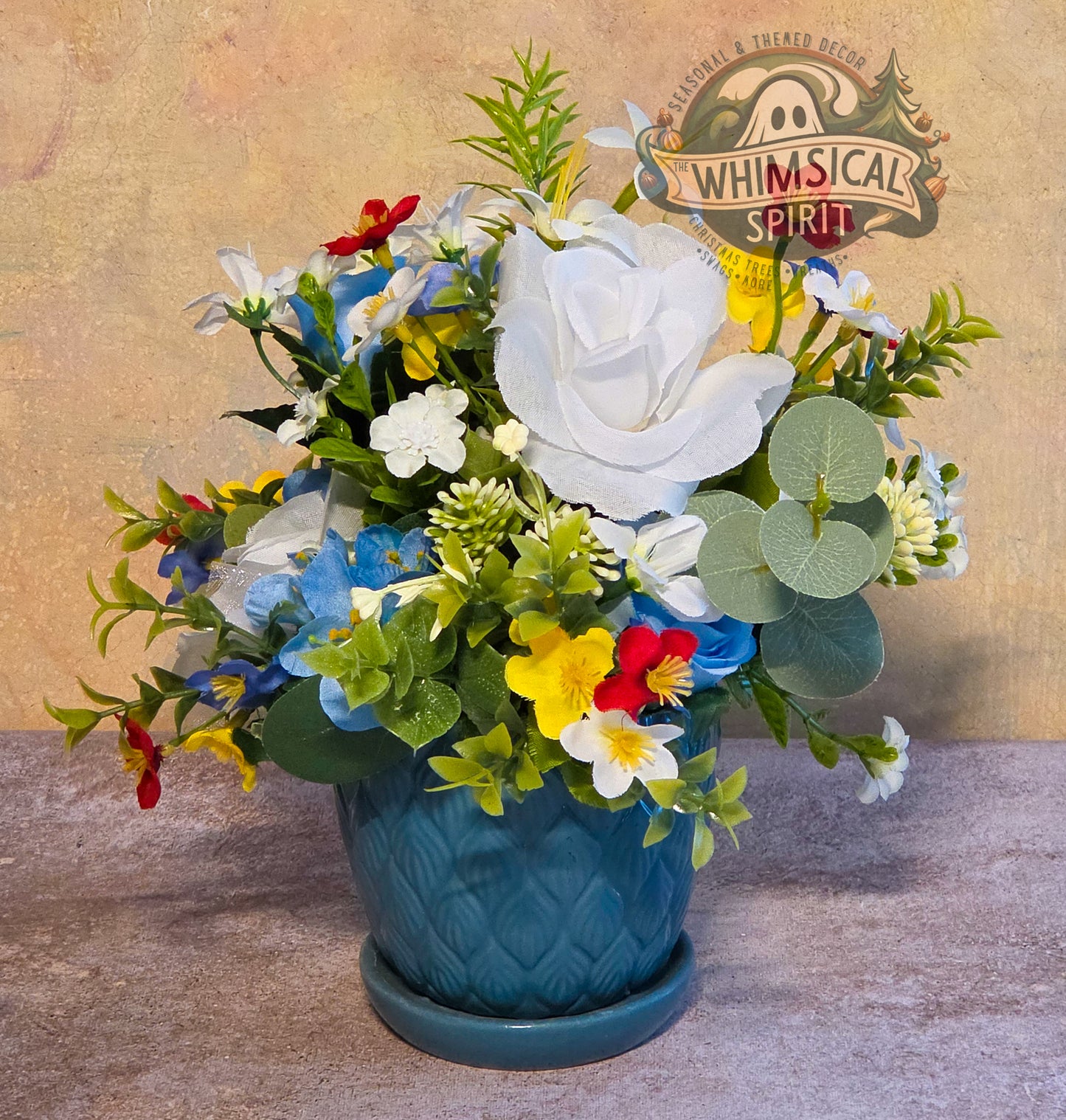 Sunlit Cottage Bloom - Summer Everyday Wildflower Floral Centerpiece