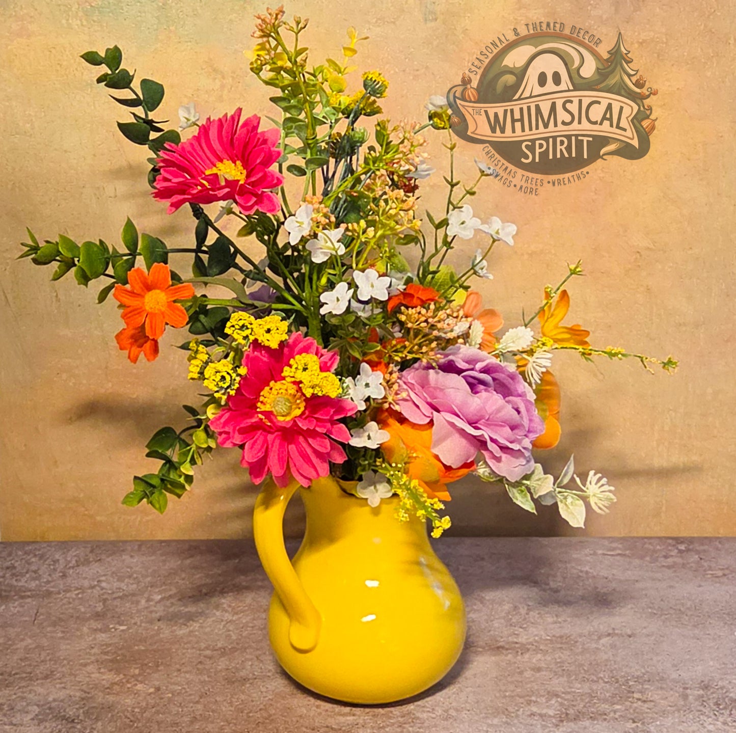 Sunlit Garden Gathering - Spring Wildflower Centerpiece