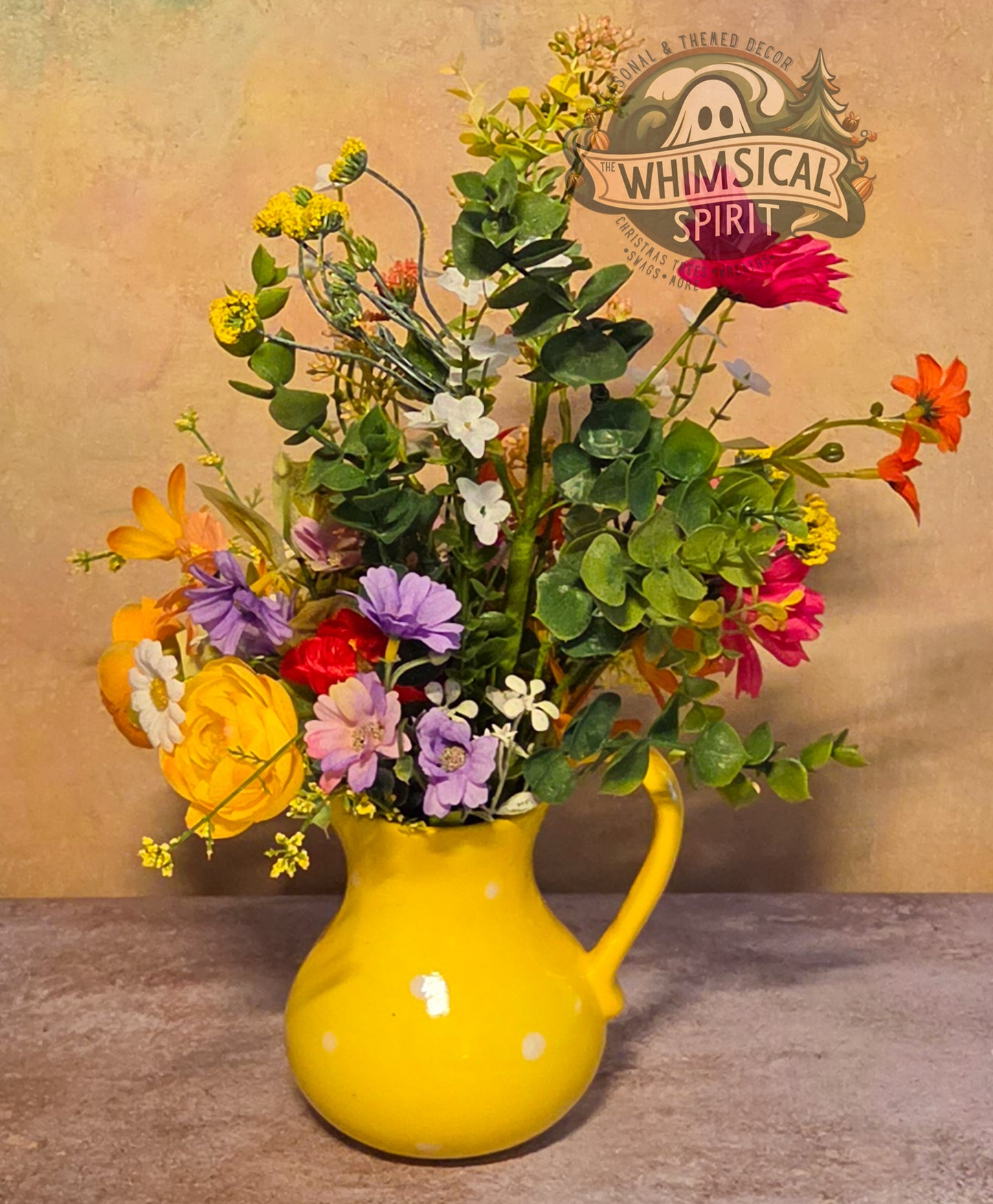 Sunlit Garden Gathering - Spring Wildflower Centerpiece