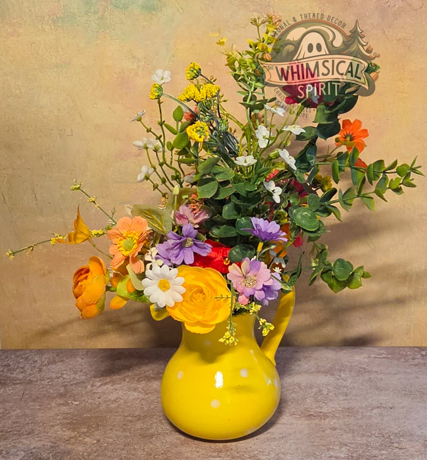 Sunlit Garden Gathering - Spring Wildflower Centerpiece