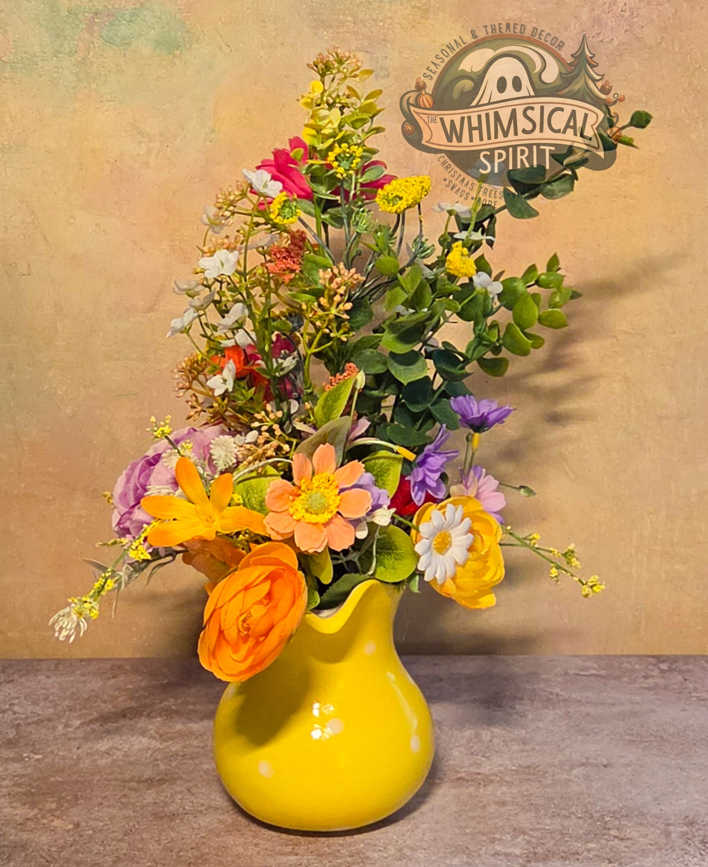 Sunlit Garden Gathering - Spring Wildflower Centerpiece