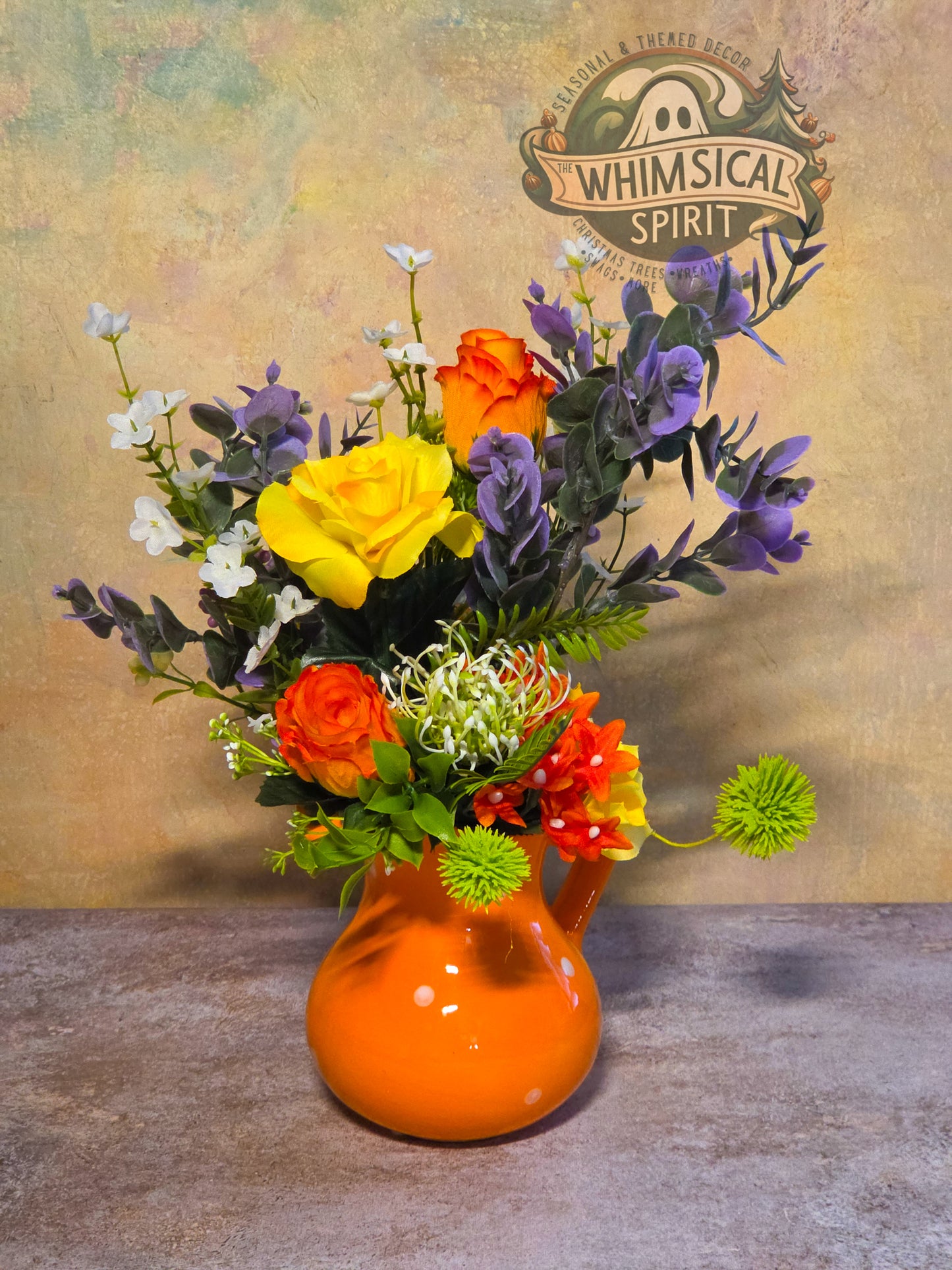 Sunset Petal Parade - Spring Wildflower Centerpiece