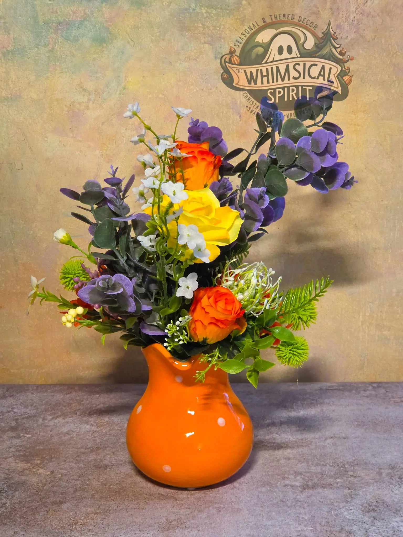 Sunset Petal Parade - Spring Wildflower Centerpiece The Whimsical Spirit