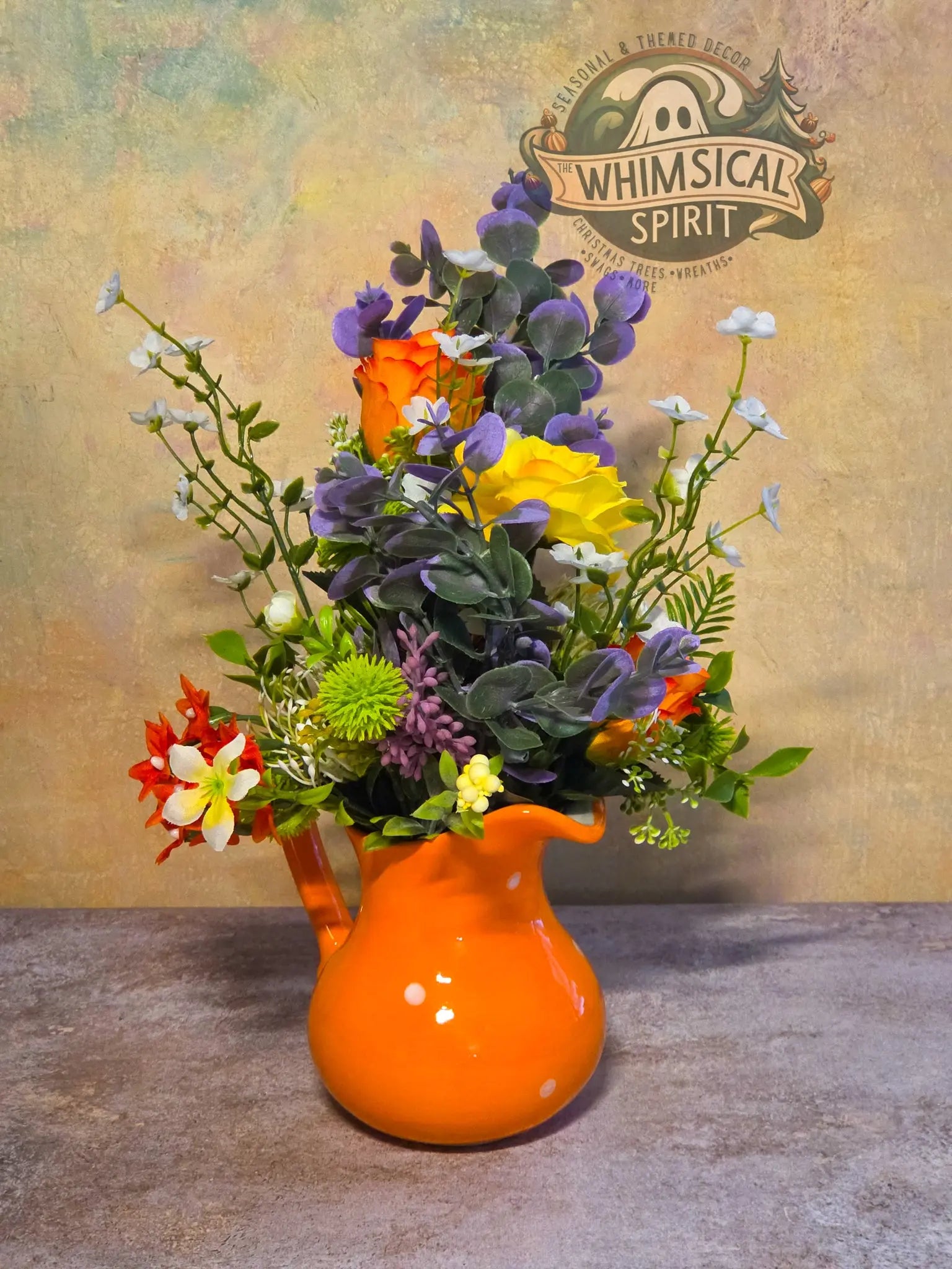 Sunset Petal Parade - Spring Wildflower Centerpiece The Whimsical Spirit