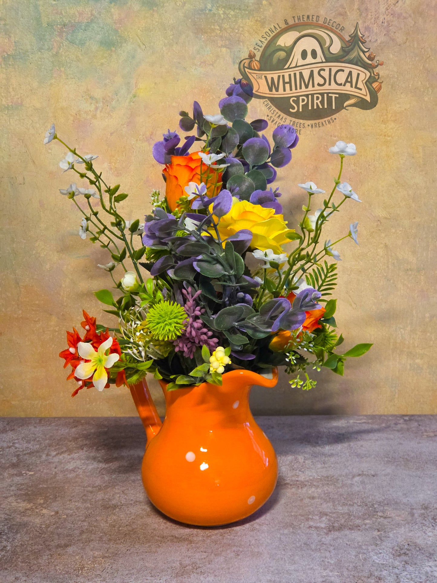 Sunset Petal Parade - Spring Wildflower Centerpiece