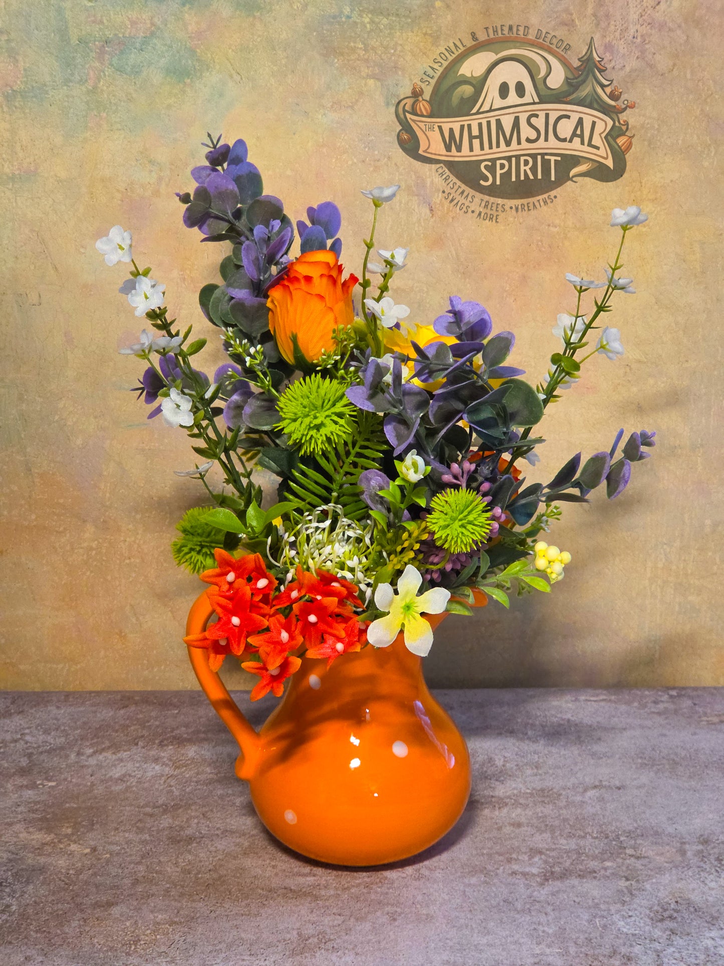 Sunset Petal Parade - Spring Wildflower Centerpiece