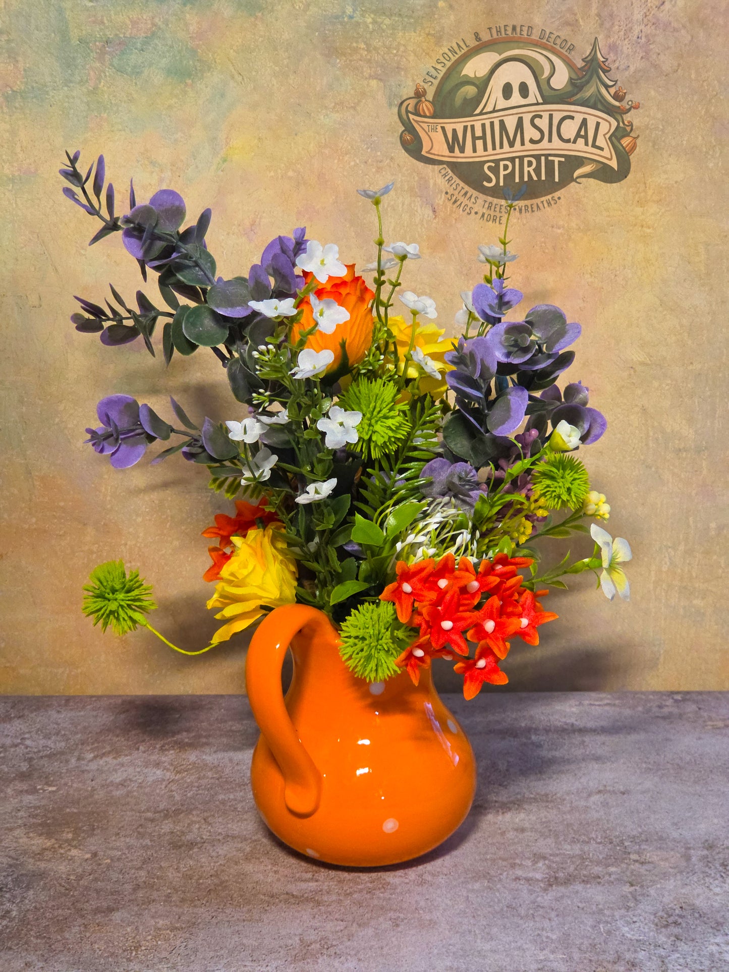Sunset Petal Parade - Spring Wildflower Centerpiece