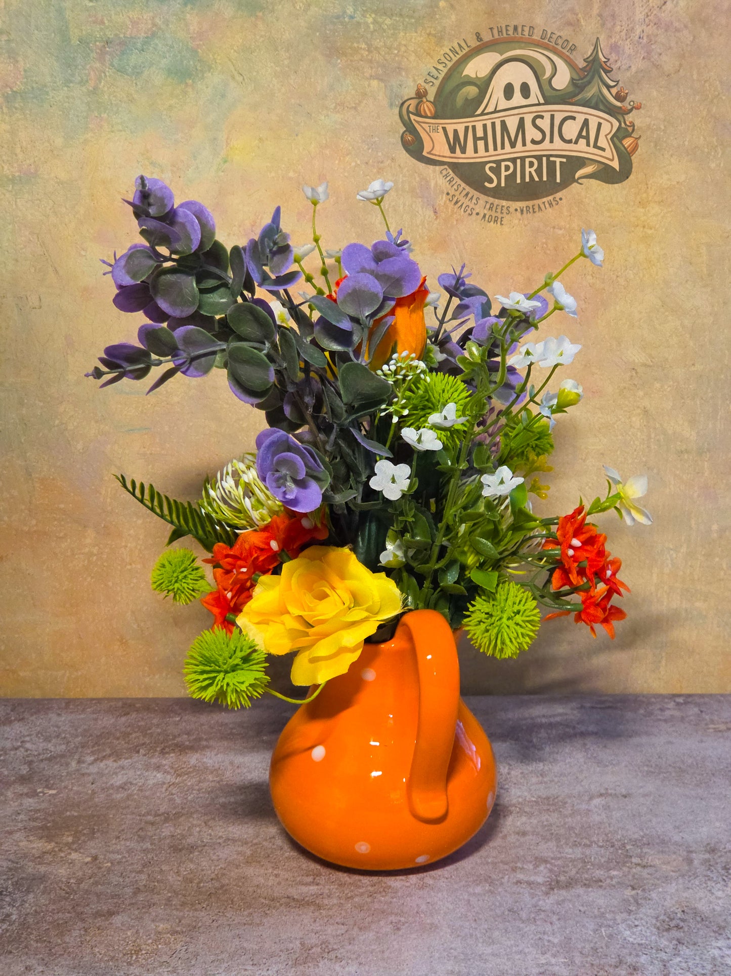 Sunset Petal Parade - Spring Wildflower Centerpiece