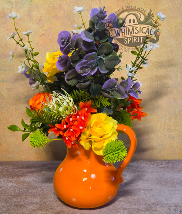 Sunset Petal Parade - Spring Wildflower Centerpiece