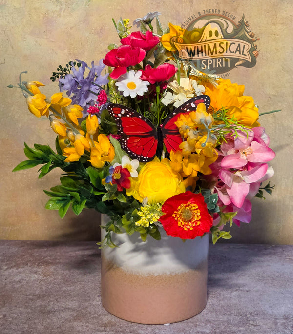 Sunwashed Meadow Garden - Spring Wildflower Centerpiece