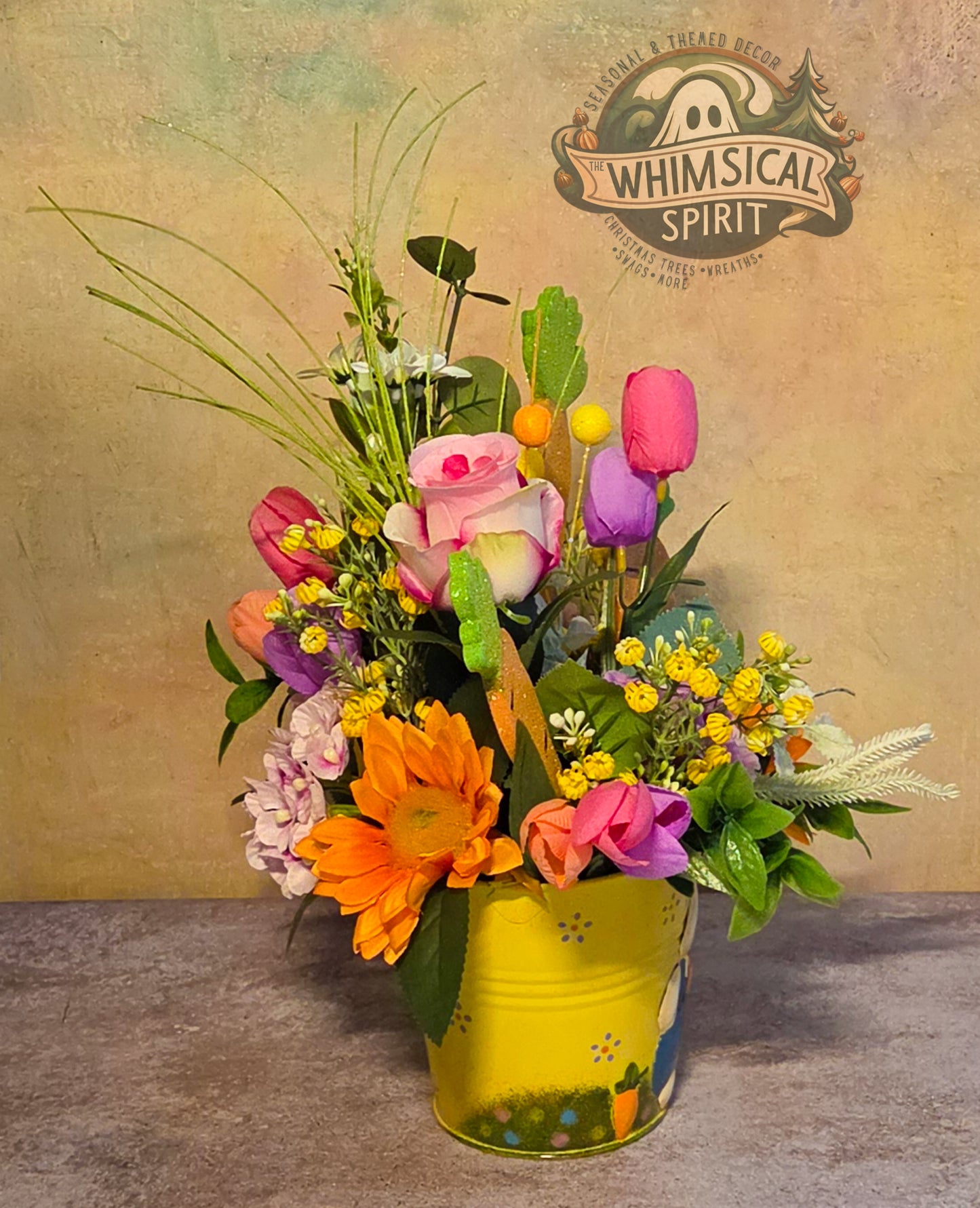 The Easter Garden Party - Easter Bunny Wildflower Centerpiece