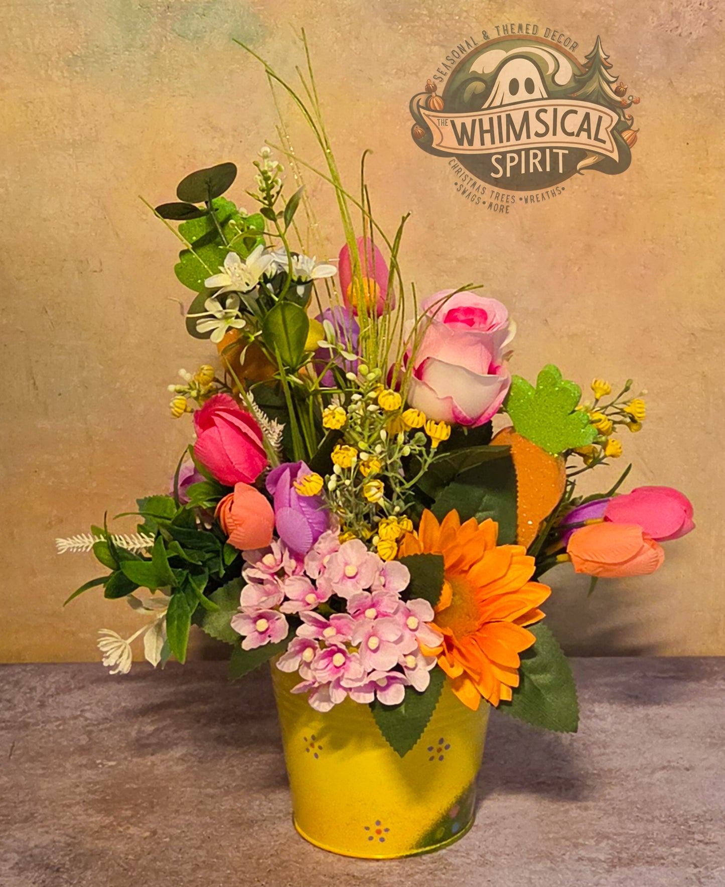 The Easter Garden Party - Easter Bunny Wildflower Centerpiece