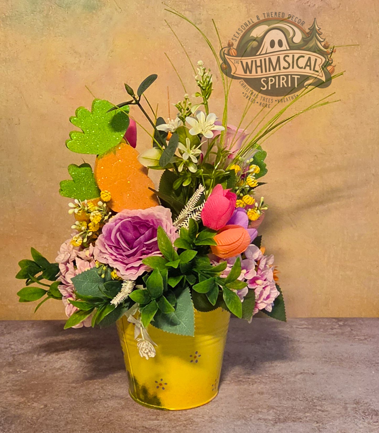 The Easter Garden Party - Easter Bunny Wildflower Centerpiece