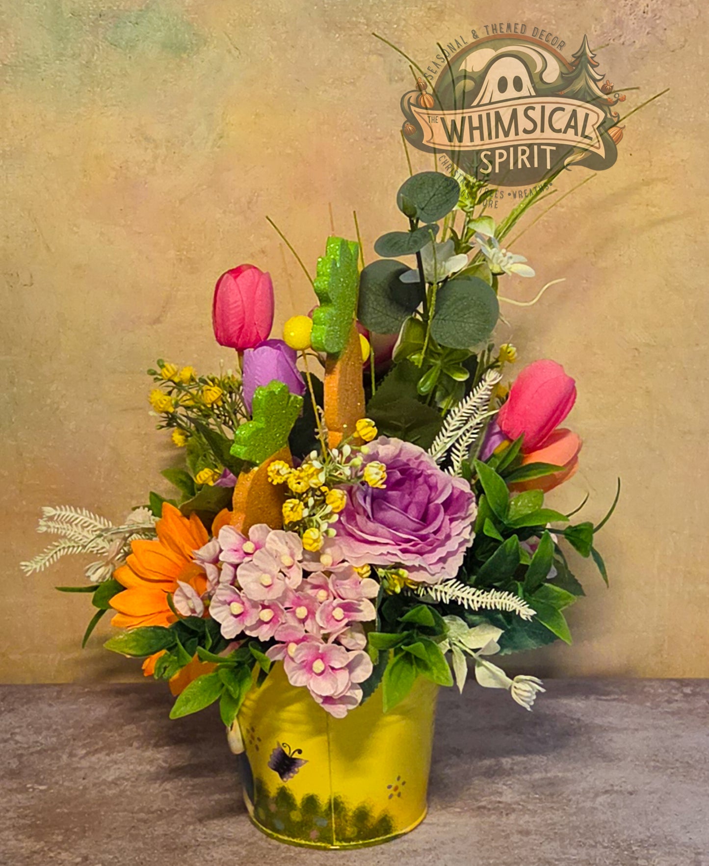 The Easter Garden Party - Easter Bunny Wildflower Centerpiece