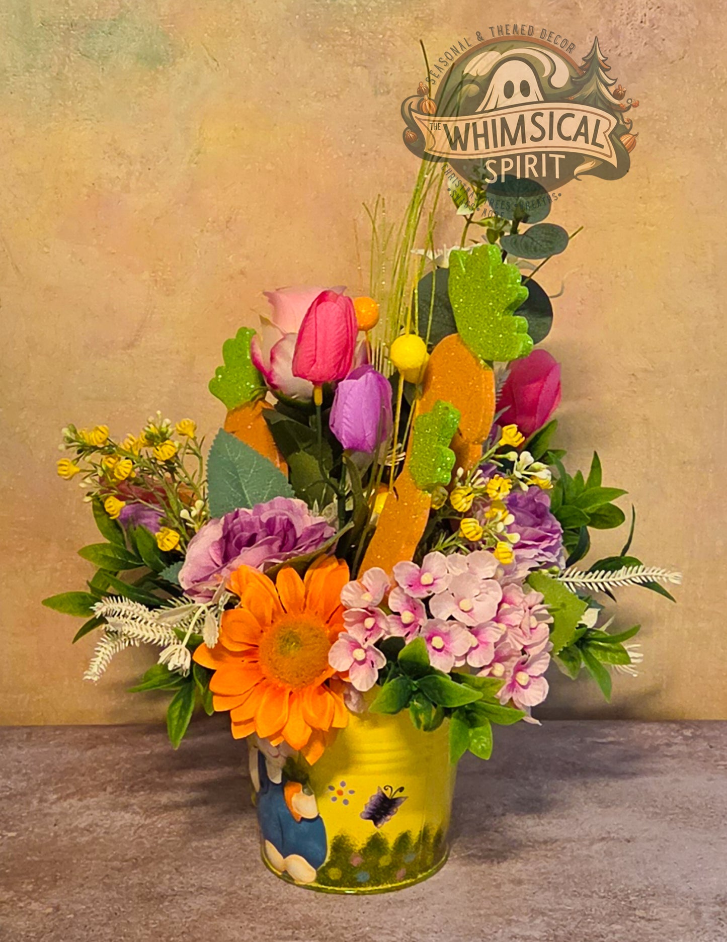 The Easter Garden Party - Easter Bunny Wildflower Centerpiece