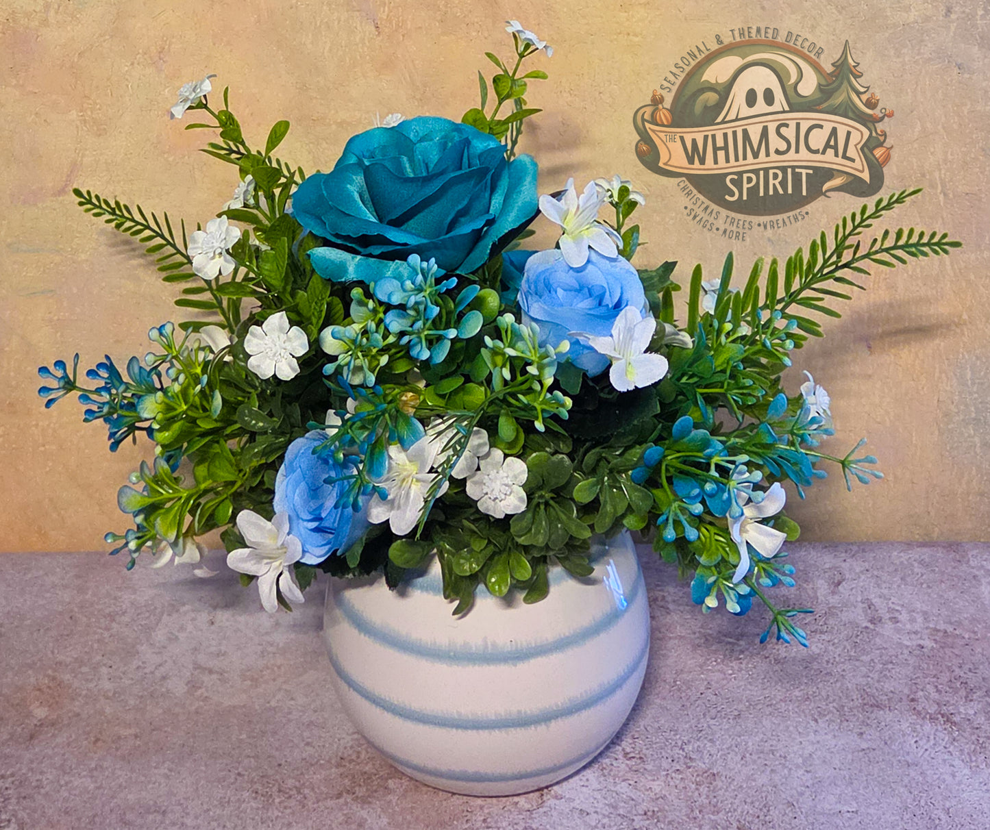 Tidepool Petals - Summer Beach Vibes Ocean Greenery Centerpiece