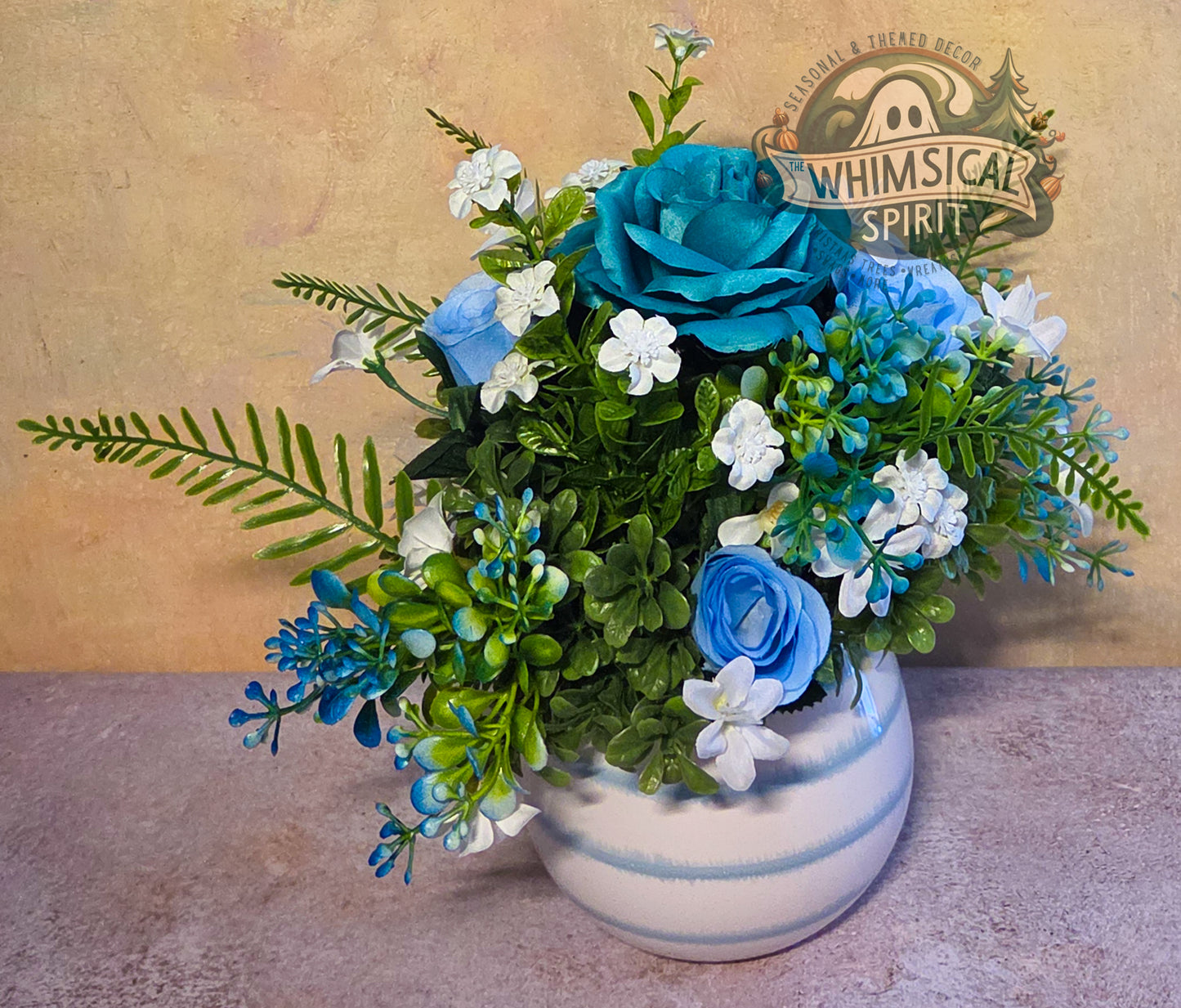 Tidepool Petals - Summer Beach Vibes Ocean Greenery Centerpiece