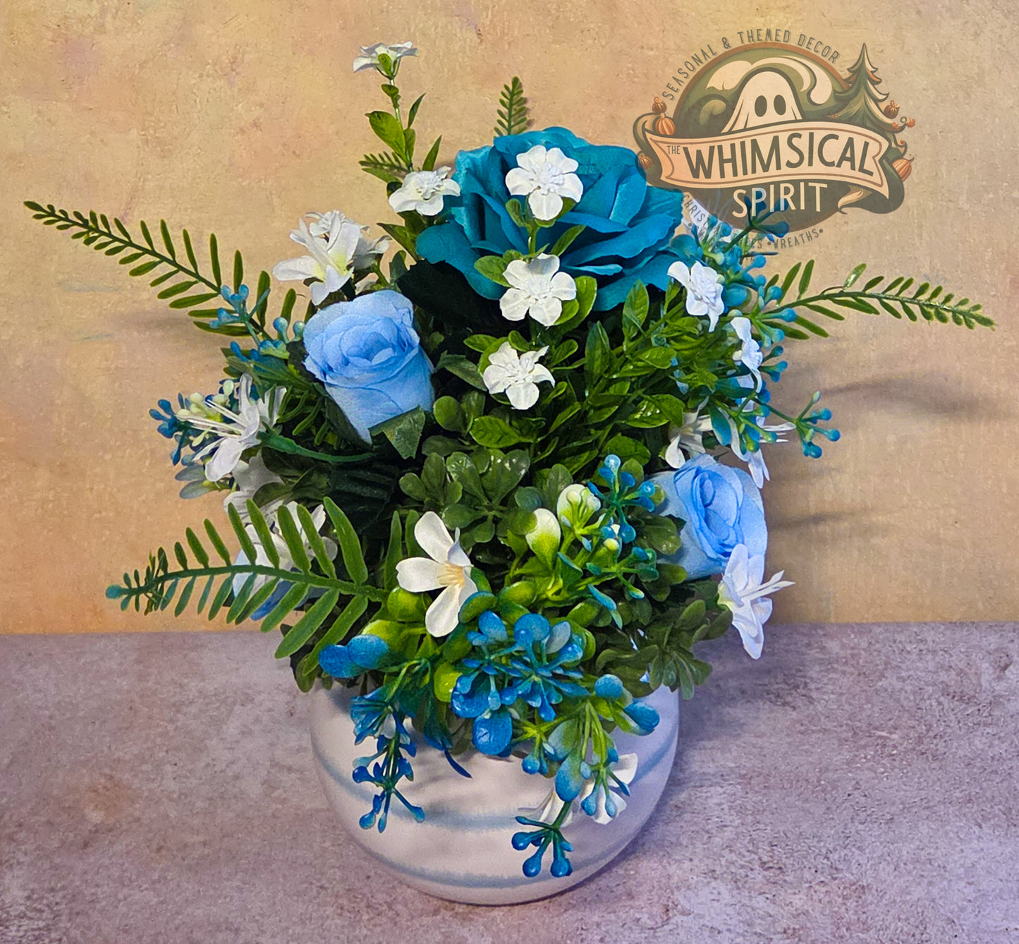 Tidepool Petals - Summer Beach Vibes Ocean Greenery Centerpiece
