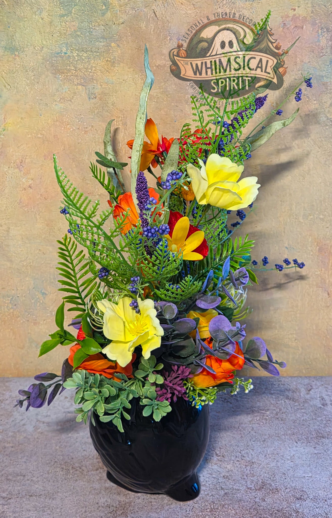 Tropical Canopy Garden - Summer Tropical-Themed Toucan Floral Centerpiece