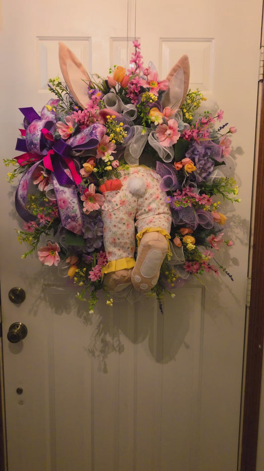 Miss Meadow Hops - Easter Wildflower Front Door Wreath