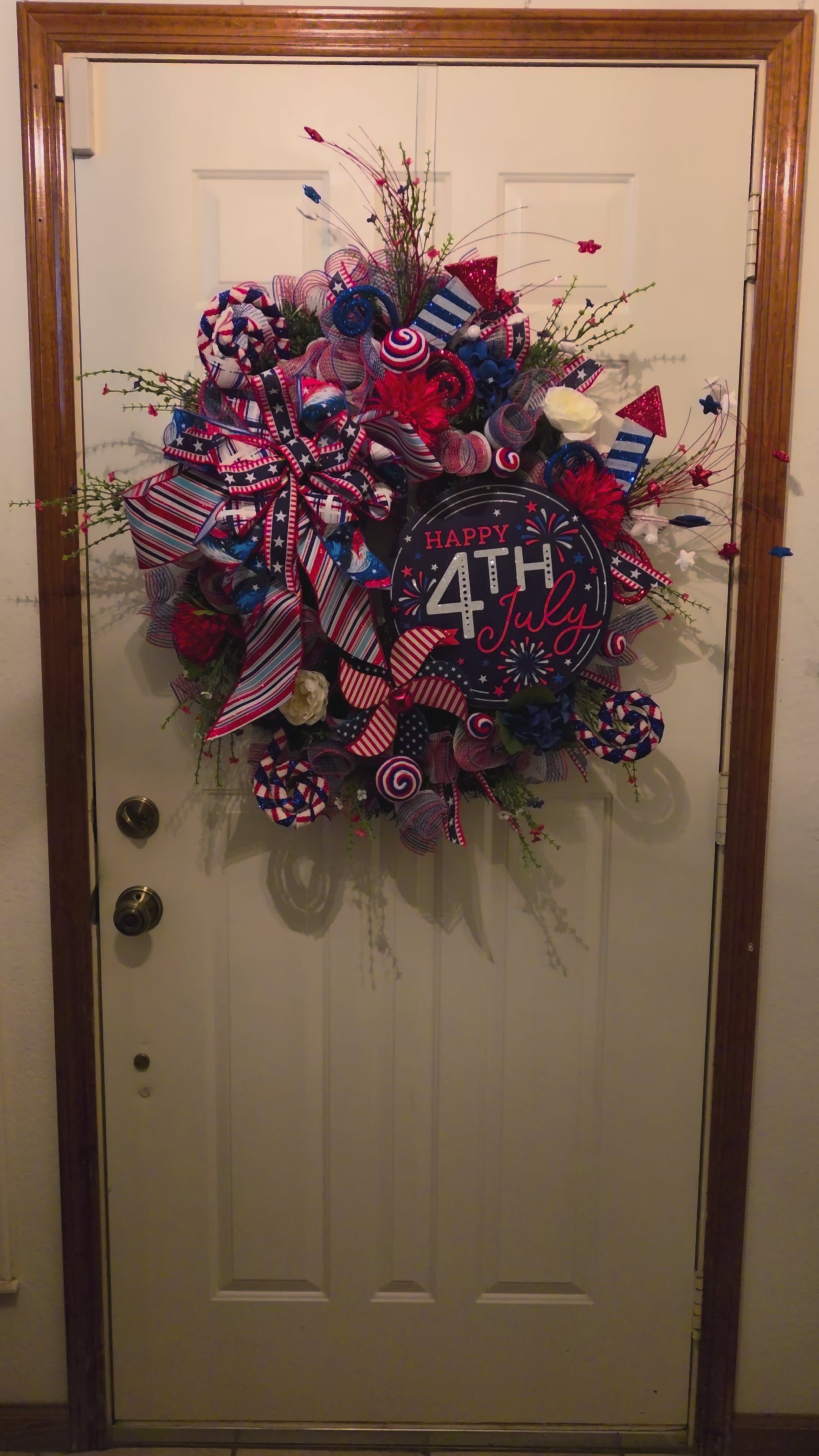 Star-Spangled Spectacle - America 250 4th of July Firework Patriotic Wreath