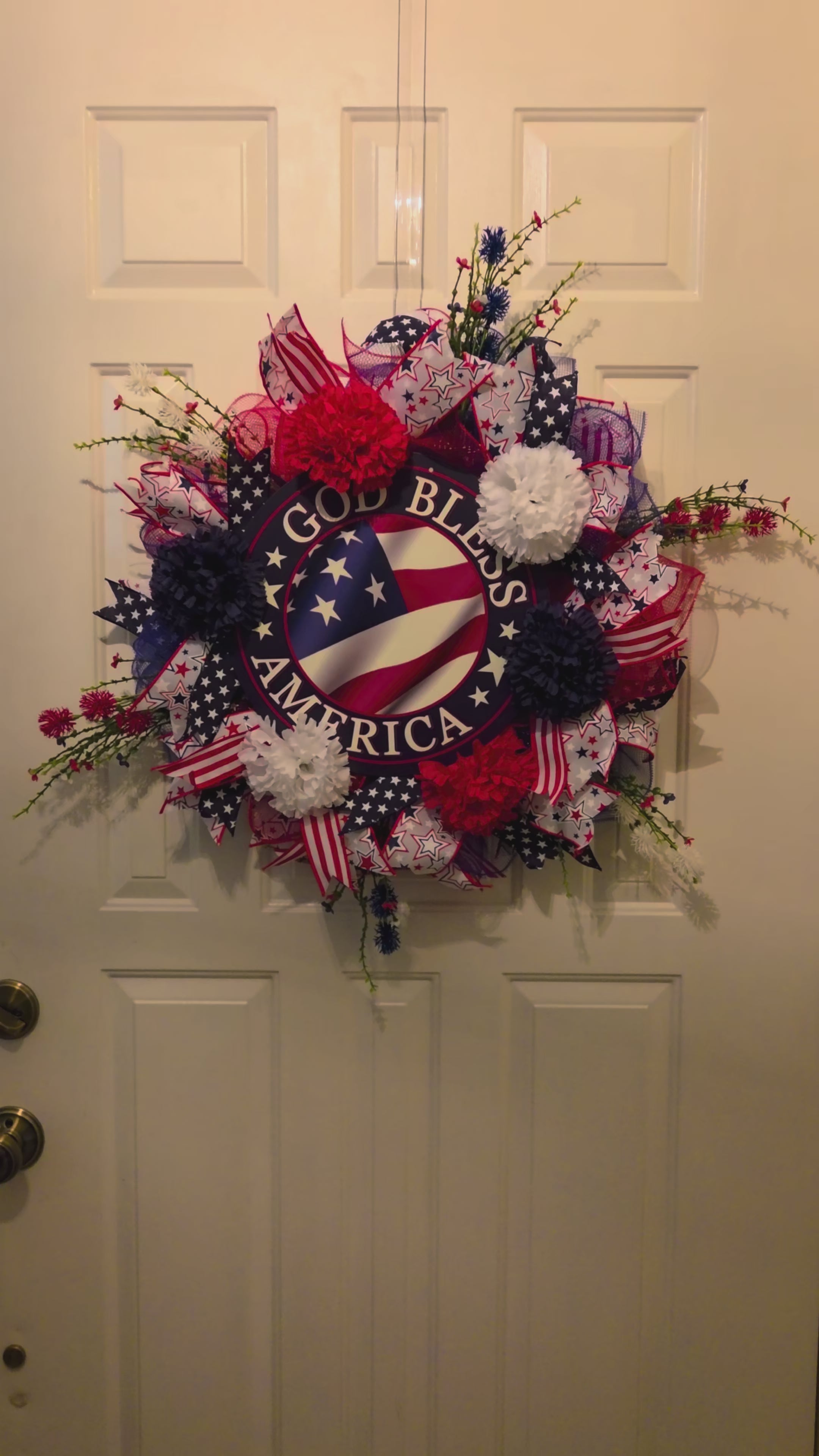 Star-Spangled Blessing - Patriotic 4th of July America 250 Wreath